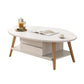 Contemporary Wooden Single Coffee Table 4 Legs Cocktail Table