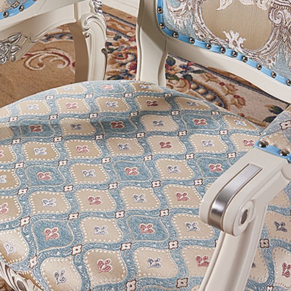 Victorian Upholstered Dining Chair King Louis Back Matte Finish Dining Chair (Set of 2) Clearhalo ' kitchen&dining_furn' 'Dining Chairs' 'Dining Tables & Seating' 'dining_chair' 'furn' 'furn_dining_chair' 'Furniture' 'furniture_dining_chair' 'Kitchen & Dining Furniture' 'kitchen' 1200x1200_850354fa-1bfb-4cad-96c2-46c830f3a573