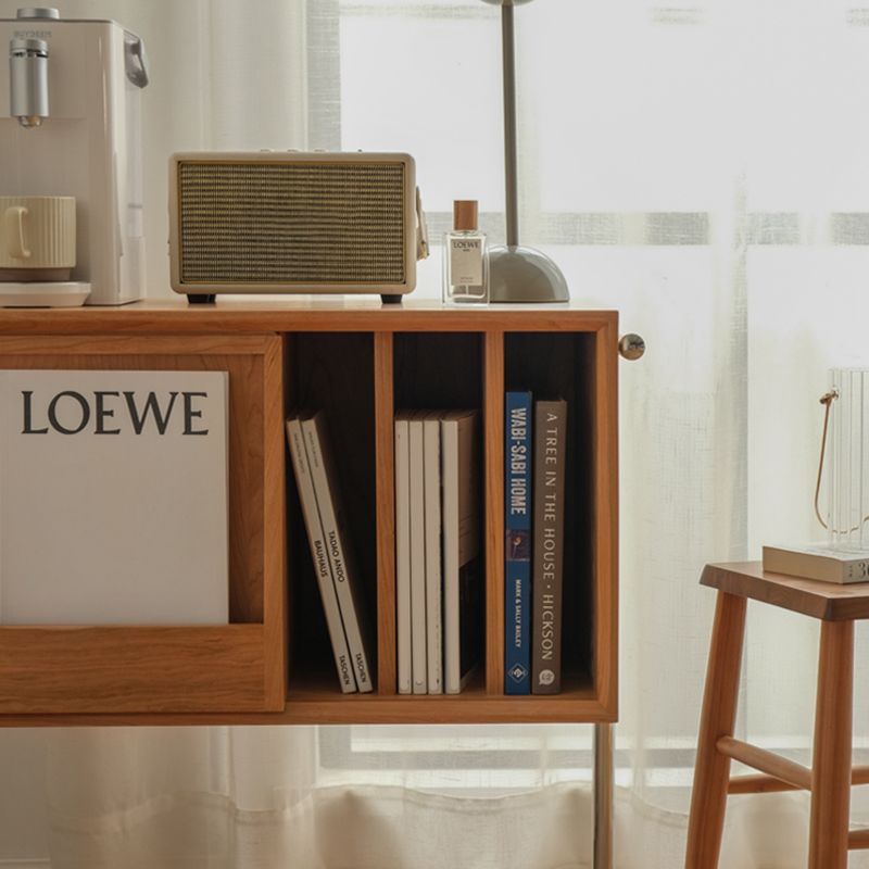 Moderner Stil Massivholz Bücherregal geschlossener Bücherregal mit Tür