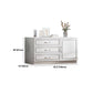 Rangement contemporain coffre en bois blanc commode verticale pour chambre à coucher