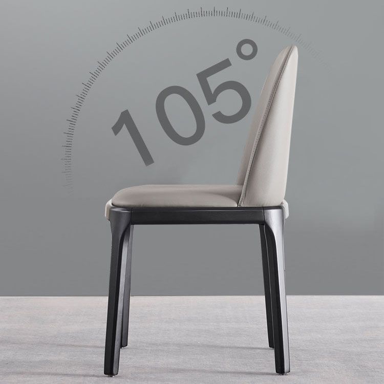 Traditional Wood Dining Armless Chair Leather Dining Side Chair (Set of 2) Clearhalo ' kitchen&dining_furn' 'Dining Chairs' 'Dining Tables & Seating' 'dining_chair' 'furn' 'furn_dining_chair' 'Furniture' 'furniture_dining_chair' 'Kitchen & Dining Furniture' 'kitchen' 1200x1200_8505f634-0011-4543-8526-038e39711488