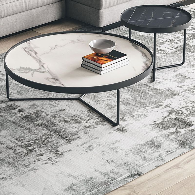 2 Piece Round Nesting Tables Modern Minimalist Slate Coffee Table Clearhalo 'Coffee & Accent Tables' 'Coffee Tables' 'coffee_tables' 'furn' 'furn_coffee_tables' 'Furniture' 'Living Room Furniture' 1200x1200_850693cf-337e-452f-b2ab-459274b5fe2a