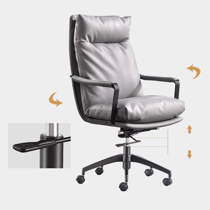 Modern Managers Chair Padded Arms Executive Chair with Wheels for Office Clearhalo 'furn' 'furn_office_chair' 'Furniture' 'Office Chairs' 'Office Furniture' 'office_chair' 1200x1200_8507353e-0465-4179-90a2-7a03e3b00712
