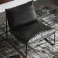 Contemporary Faux Leather Armless with Pillow Pillow Back Parsons Chair