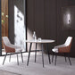 Modern Round Stone Dining Set 1/2/3/4 Pieces Dining Table Set with Padded Chairs Clearhalo 'Dining Room Sets' 'Dining Tables & Seating' 'dining_room_set' 'furn' 'furn_dining_room_set' 'Furniture' 'Kitchen & Dining Furniture' 1200x1200_85086050-ac85-4ec9-bdc9-1ccde875f81a