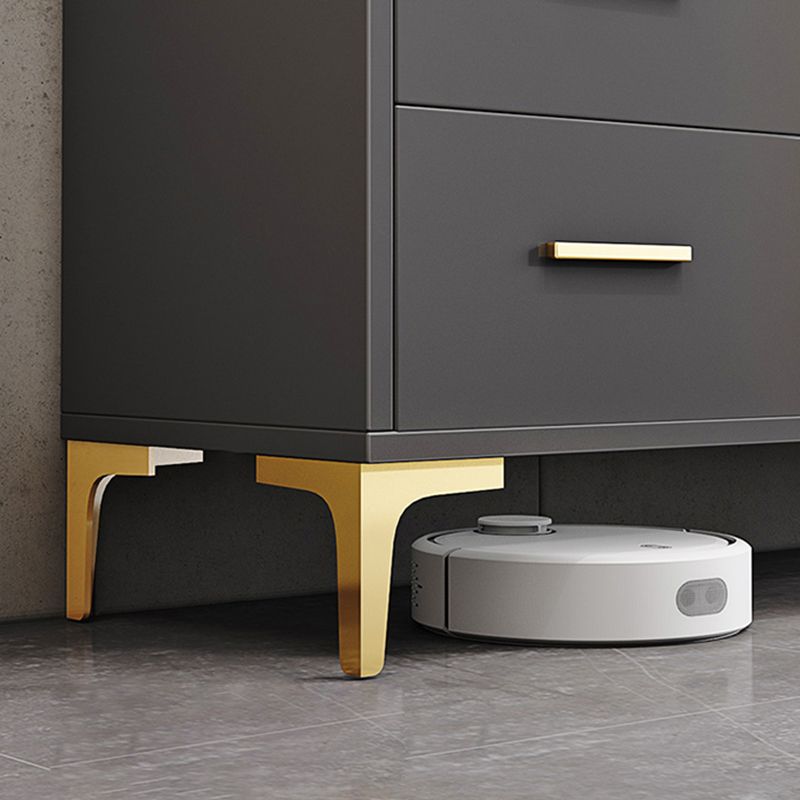 Tavolo a buffet in legno Scheda in stile glam con armadi e cassetti