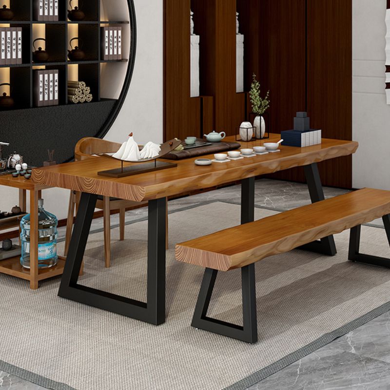 Solid Wood Home Working Table Industrial Rectangle Office Table Clearhalo 'furn' 'furn_office_desk' 'Furniture' 'furniture_office_desk' 'Office Desks' 'Office Furniture' 'office_desk' 1200x1200_850b33cd-35fb-496e-9613-ff17e81ff9a7