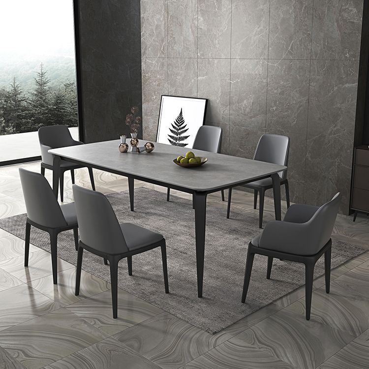 Sintered Stone Top Table for Restaurant Industrial Dining Table with 4 Legs Clearhalo ' dining_table' 'Dining Tables & Seating' 'Dining Tables' 'furn' 'furn_dining_table' 'Furniture' 'furniture_dining_table' 'Kitchen & Dining Furniture' 'kitchen&dining_furn' 'kitchen' 'kitchen_dining_table' 1200x1200_850b45e8-861e-46ab-8141-13ca53a48642