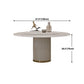 Sintered Stone Top Dining Table Luxury Round Table with Metal Pedestal in White Clearhalo ' dining_table' 'Dining Tables & Seating' 'Dining Tables' 'furn' 'furn_dining_table' 'Furniture' 'furniture_dining_table' 'Kitchen & Dining Furniture' 'kitchen&dining_furn' 'kitchen' 'kitchen_dining_table' 1200x1200_850b552c-36d3-451d-8d5e-5eff1afcbe55