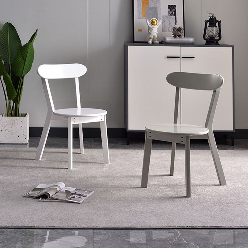 Contemporary Style Open Back Chairs Wood Kitchen Armless Chair Clearhalo 'Dining Chairs' 'Dining Tables & Seating' 'dining_chair' 'furn' 'furn_dining_chair' 'Furniture' 'furniture_dining_chair' 'Kitchen & Dining Furniture' 1200x1200_850c56bf-8d35-49a7-b2ec-cd558f1b17ca