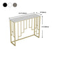 Console in pietra glam tavolo da 12 "w -rettangolo di accento per la sala