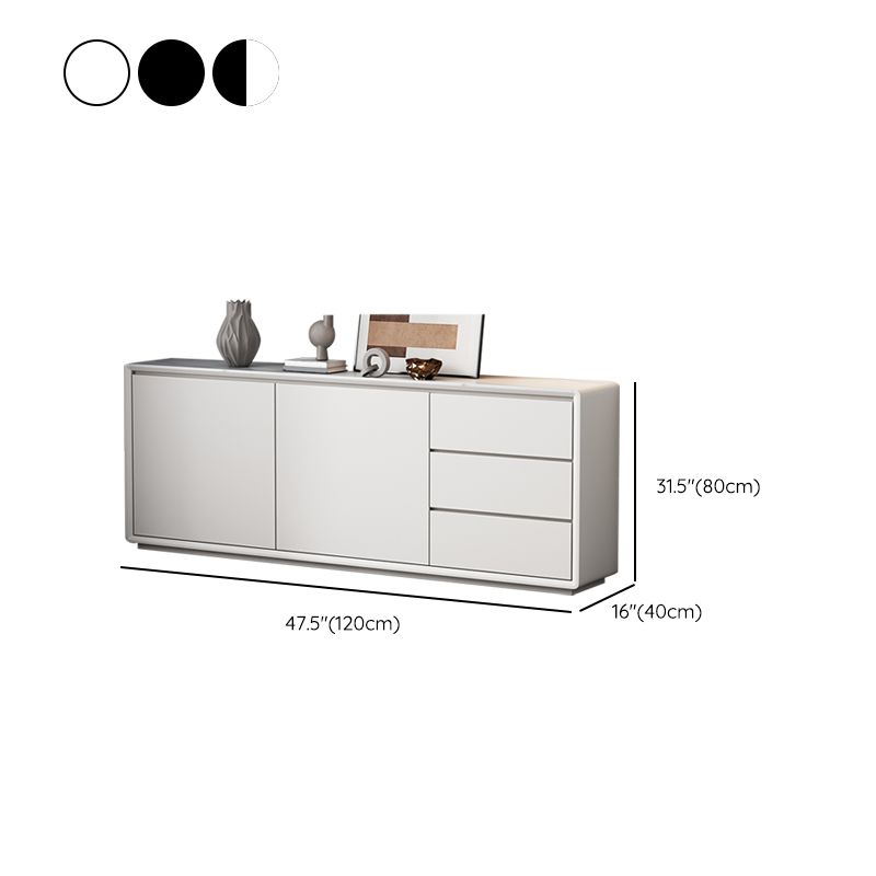 Modern and Contemporary Buffet Wood Server with Cabinets and Drawers Clearhalo 'buffet_sideboard' 'Buffets & Sideboards' 'furn' 'furn_buffet_sideboard' 'Furniture' 'Kitchen & Dining Furniture' 1200x1200_850dba9b-e6da-4e8a-a4c9-2a050e630258