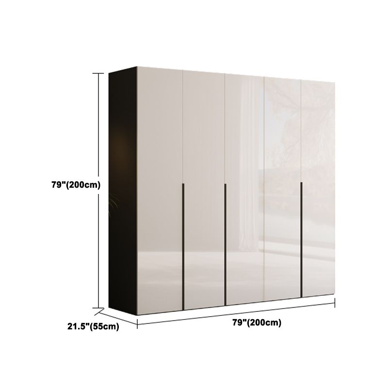 Engineered Wood Wardrobe Closet Contemporary Hinged Wardrobe Armoire Clearhalo 'Armoires & Wardrobes' 'armoires_wardrobes' 'Bedroom Furniture' 'furn' 'furn_armoires_wardrobes' 'Furniture' 1200x1200_850f40be-061e-427d-b363-407f4415548b