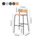 Industrial Black Counter Stool Iron Wooden Bar Bristol Stool with Low Back 1 Piece Clearhalo 'Bar Furniture' 'Bar Stools' 'bar_stools' 'furniture_bar_stools' 'Kitchen & Dining Furniture' 'kitchen&dining_furn' 'kitchen' 'kitchen_furn' Furniture' 1200x1200_850f934b-d679-40b9-88be-e1341a6830d8