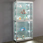 White Display Stand Modern Curio Cabinet with Glass Locking Door Clearhalo 'Display & China Cabinets' 'display_china_cabinets' 'furn' 'furn_display_china_cabinets' 'Furniture' 'Kitchen & Dining Furniture' 1200x1200_8510ebd4-6f6b-4d71-8429-50dc6defe046