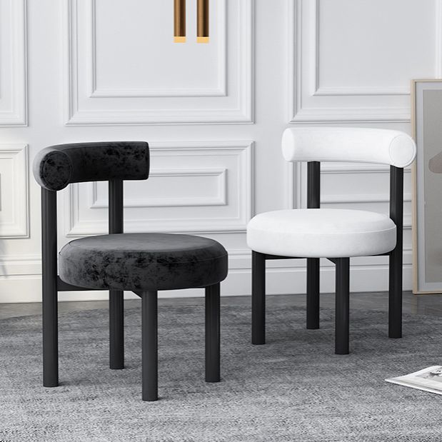 Contemporary Style Upholstered Armless Dining Chairs Open Back Dining Side Chairs Clearhalo ' kitchen&dining_furn' 'Dining Chairs' 'Dining Tables & Seating' 'dining_chair' 'furn' 'furn_dining_chair' 'Furniture' 'furniture_dining_chair' 'Kitchen & Dining Furniture' 'kitchen' 1200x1200_8513d6f9-06b4-460c-97b1-959dff5e089a