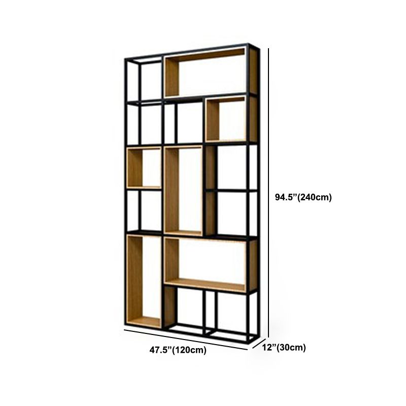Modern Office Open Shelf Natural 11.81" W Engineered Wood Bookshelf Clearhalo 'Bookcases' 'furn' 'furn_bookcases' 'Furniture' 'Office Furniture' 1200x1200_85152de0-14fb-42cb-ae3e-15164b9c0a06