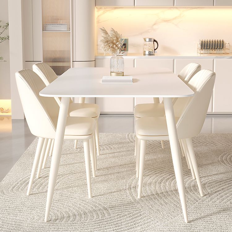 長方形1/2/5/7ピース家具焼けた石造りのダイニングセット