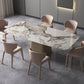 Minimalist Style Sintered Stone Dining Table with White Fixed Table and Pedestal Base for Home Use Clearhalo 'Dining Room Sets' 'Dining Tables & Seating' 'dining_room_set' 'furn' 'furn_dining_room_set' 'Furniture' 'furniture_dining_room_set' 'Kitchen & Dining Furniture' 'kitchen&dining_furn' 'kitchen' 1200x1200_851554bb-a43d-4a11-8393-7119c8cdaa16