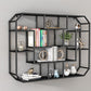Industrial Iron Bookshelf Wall Mounted Bookshelf for Office and Family Living Room Clearhalo 'Bookcases' 'furn' 'furn_bookcases' 'Furniture' 'furniture_bookcases' 'Office Furniture' 1200x1200_85157434-559a-4512-9b0a-f2f32d00a9f2
