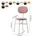 Contemporary Style Dining Chair Dining Armless Side Chair with Metal Legs Clearhalo ' kitchen&dining_furn' 'Dining Chairs' 'Dining Tables & Seating' 'dining_chair' 'furn' 'furn_dining_chair' 'Furniture' 'furniture_dining_chair' 'Kitchen & Dining Furniture' 'kitchen' 1200x1200_851599cf-5051-4d20-b6f9-129cbc9d1e3e