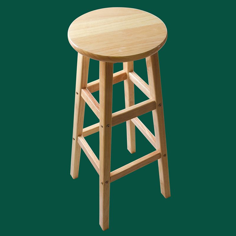 Minimalist Design Solid Wood Bar Stool Backless Counter Chair with Wood Base Clearhalo 'Bar Furniture' 'Bar Stools' 'bar_stools' 'furn' 'furn_bar_stools' 'Furniture' 'furniture_bar_stools' 'Kitchen & Dining Furniture' 1200x1200_85161ad5-563f-4352-b3c1-ee9c64010005