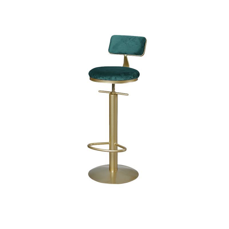 Metal Low Back Barstools Adjustable Height Bar Stools with Swivel Clearhalo 'Bar Furniture' 'Bar Stools' 'bar_stools' 'furn' 'furn_bar_stools' 'Furniture' 'Kitchen & Dining Furniture' 1200x1200_8516a4de-ca74-4246-8949-676202f1aecc
