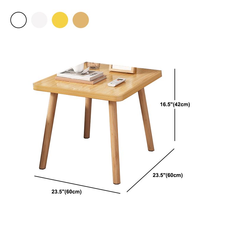 Imitation Wood Nightand Storage Open Rangement étagère moderne incluse la table de nuit avec les jambes