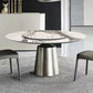 Traditional Luxury Round Dining Table Sintered Stone Table with Metal Pedestal Base Clearhalo ' dining_table' 'Dining Tables & Seating' 'Dining Tables' 'furn' 'furn_dining_table' 'Furniture' 'furniture_dining_table' 'Kitchen & Dining Furniture' 'kitchen&dining_furn' 'kitchen' 'kitchen_dining_table' 1200x1200_851971b4-4b3a-4c41-87f7-67877f8bafc2