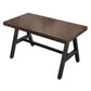 Industrial Rectangle Dining Table Pine Solid Wood Table with Black Trestle Base Clearhalo ' dining_table' 'Dining Tables & Seating' 'Dining Tables' 'furn' 'furn_dining_table' 'Furniture' 'furniture_dining_table' 'Kitchen & Dining Furniture' 'kitchen&dining_furn' 'kitchen' 'kitchen_dining_table' 1200x1200_851981f3-358c-4a1a-a787-8646a5a5eddb