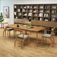 Ash Solid Wood Dining Table Mid-Century Rectangle Dining Table for Dining Room