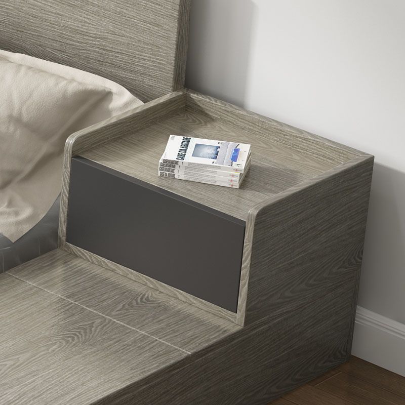 16 "W Nachttisch hölzisch geschlossener Aufbewahrungstisch für Schlafzimmer