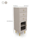 Glam Combo – commode de rangement verticale en pierre, commode pour chambre à coucher