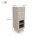 Glam Combo Dresser Stone Vertical Storage Chest Dresser for Bedroom