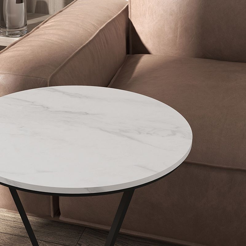 23.6" Tall Cross Legs Side Table Modernistic Metal Side End Snack Table Clearhalo 'Coffee & Accent Tables' 'End & Side Tables' 'end_side_tables' 'furn' 'furn_end_side_tables' 'Furniture' 'Living Room Furniture' 1200x1200_851be8c1-c98d-4282-bdbb-494893912030