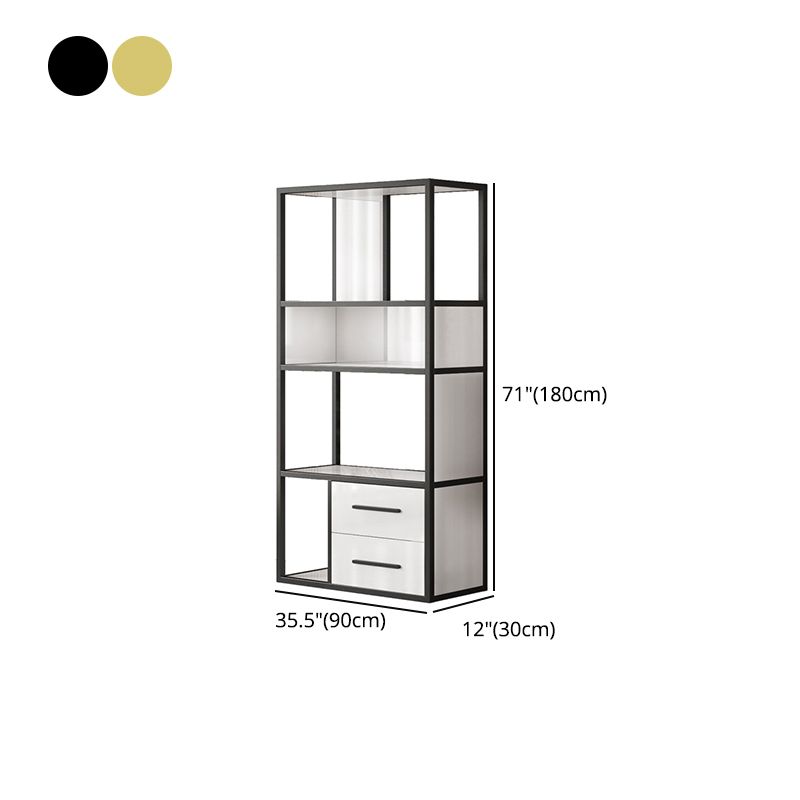 Glam Style Bookshelf Open Back Bookcase for Home Office and Study Room Clearhalo 'Bookcases' 'furn' 'furn_bookcases' 'Furniture' 'furniture_bookcases' 'Office Furniture' 1200x1200_851bebcb-ee83-4c35-83ef-04145fb60ca4