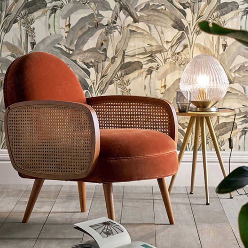 Modern Velvet Sofa 31"W Recessed Arm Tight Back Sofa with Living Room Clearhalo 'furn' 'furn_sofas' 'Furniture' 'furniture_sofas' 'kitchen' 'kitchen_sofas' 'Living Room Furniture' 'Sofa' 'sofas' 1200x1200_851e9c7c-010d-4224-9430-618ac55ce7a4