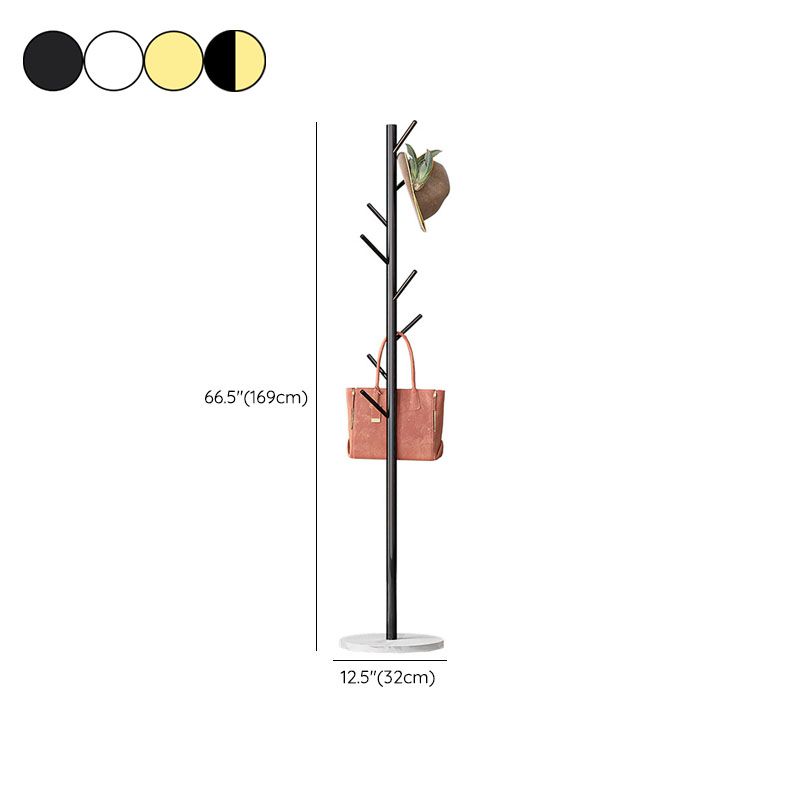 Prachtig kap -rek Multi -jas haken metalen rek met marmeren bodem