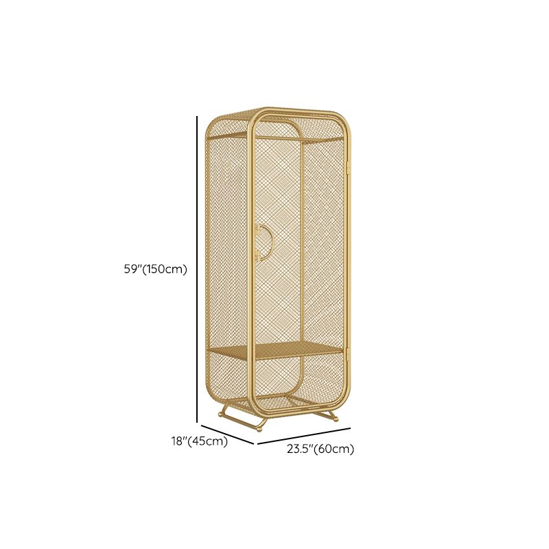 Contemporary Wardrobe Closet Metal Wardrobe Cabinet for Bedroom Clearhalo 'Armoires & Wardrobes' 'armoires_wardrobes' 'Bedroom Furniture' 'furn' 'furn_armoires_wardrobes' 'Furniture' 1200x1200_8520d45f-455a-4bf5-98d3-fe1d12de5d19