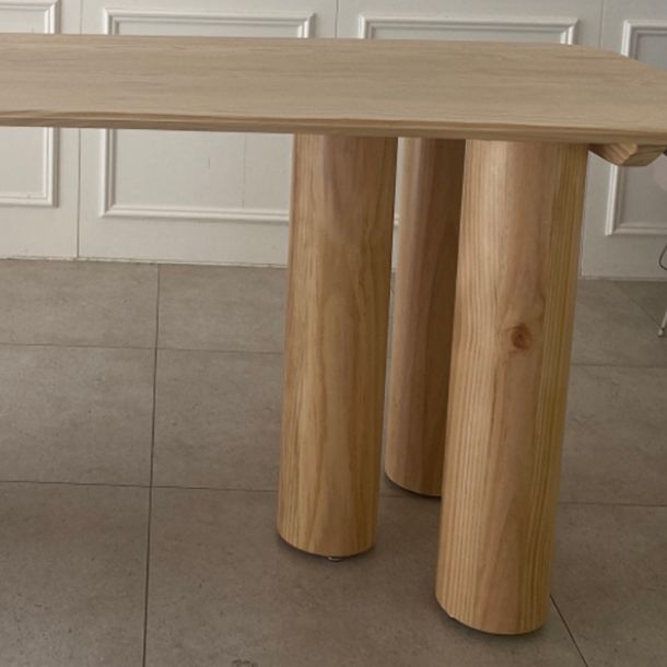 Rectangle Simplicity Dining Table Solid Wood Fixed Table for Kitchen Clearhalo ' dining_table' 'Dining Tables & Seating' 'Dining Tables' 'furn' 'furn_dining_table' 'Furniture' 'furniture_dining_table' 'Kitchen & Dining Furniture' 'kitchen&dining_furn' 'kitchen' 'kitchen_dining_table' 1200x1200_85240439-b7b9-44ff-aa29-b393ffa36f18