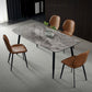 Metal Industrial Rectangle Dining Table Grey Sintered Stone Table with 4 Legs Clearhalo ' dining_table' 'Dining Tables & Seating' 'Dining Tables' 'furn' 'furn_dining_table' 'Furniture' 'furniture_dining_table' 'Kitchen & Dining Furniture' 'kitchen&dining_furn' 'kitchen' 'kitchen_dining_table' 1200x1200_85241484-8087-4a79-9cb5-29b1ff13ca22