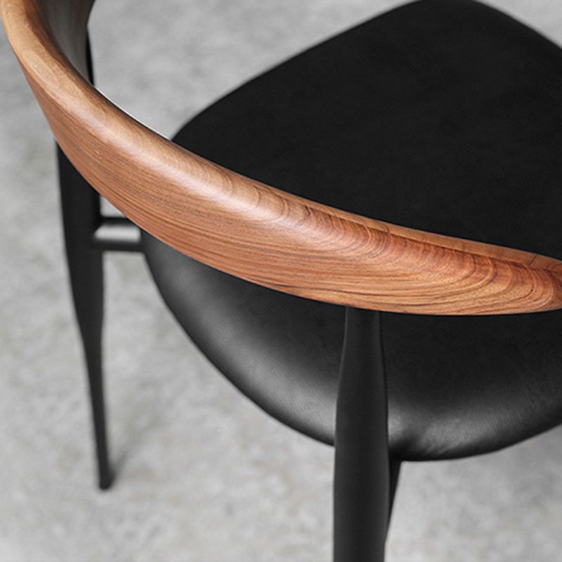 Modern Style Faux Leather Chair Open Back Armless Dining Chair Clearhalo 'Dining Chairs' 'Dining Tables & Seating' 'dining_chair' 'furn' 'furn_dining_chair' 'Furniture' 'furniture_dining_chair' 'Kitchen & Dining Furniture' 1200x1200_8524533e-f11b-447e-8c5e-9c6dcfaa2091