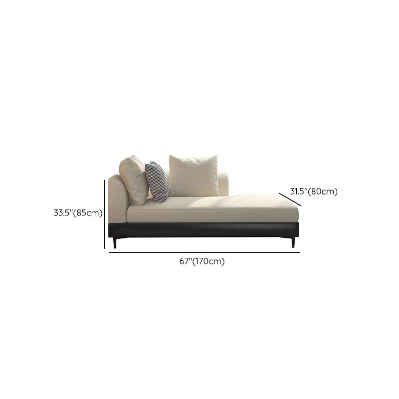 Modern Style Living Room Chaise Square Arms Upholstered Chaise Lounge Clearhalo 'Chairs & Seating' 'Chaise Lounge' 'chaise_lounge' 'furn' 'furn_chaise_lounge' 'Furniture' 'Living Room Furniture' 1200x1200_8524baaa-a7df-43f0-9178-54bcf64bf9b1