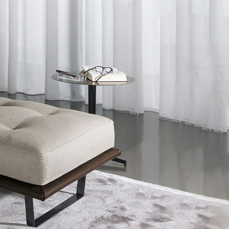 Modern Cushioned Chaise Lounge Leather Recessed Arms Chaise with Pillow Clearhalo 'Chairs & Seating' 'Chaise Lounge' 'chaise_lounge' 'furn' 'furn_chaise_lounge' 'Furniture' 'Living Room Furniture' 1200x1200_852591c9-4070-462e-8e6e-239537841753