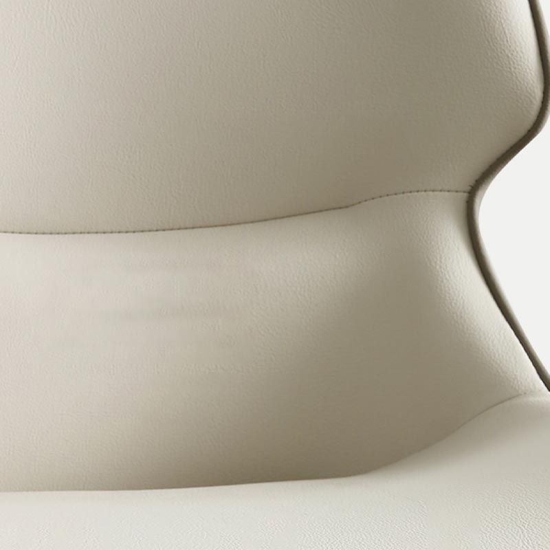 Leder Essnetzstuhl moderne gepolsterte Essstuhl mit schwarzen Beinen