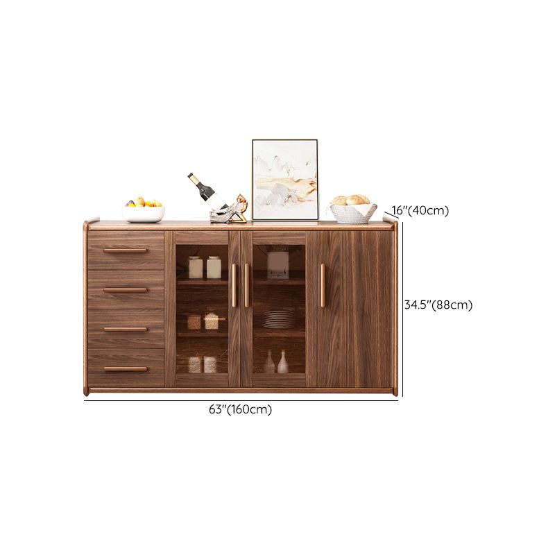 Cucina moderna in stile cucina sideboard in legno ingegnerizzato con 4 cassetti
