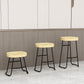 Contemporary Solid Wood Bar Stool Armless Dining Stool with Metal Base Clearhalo 'Bar Furniture' 'Bar Stools' 'bar_stools' 'furn' 'furn_bar_stools' 'Furniture' 'Kitchen & Dining Furniture' 1200x1200_8526a8ce-049e-472f-8015-f77fd68652b0