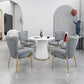 Luxury Sintered Stone Top Dining Table Restaurant Round Table with Metal Pedestal Base Clearhalo ' dining_table' 'Dining Tables & Seating' 'Dining Tables' 'furn' 'furn_dining_table' 'Furniture' 'furniture_dining_table' 'Kitchen & Dining Furniture' 'kitchen&dining_furn' 'kitchen' 'kitchen_dining_table' 1200x1200_8526c36b-9712-49ca-aae7-b1e295e0772c