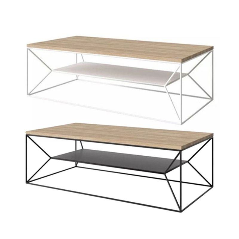 15.75 "W TV Style Industrial Style Open Storage TV Console