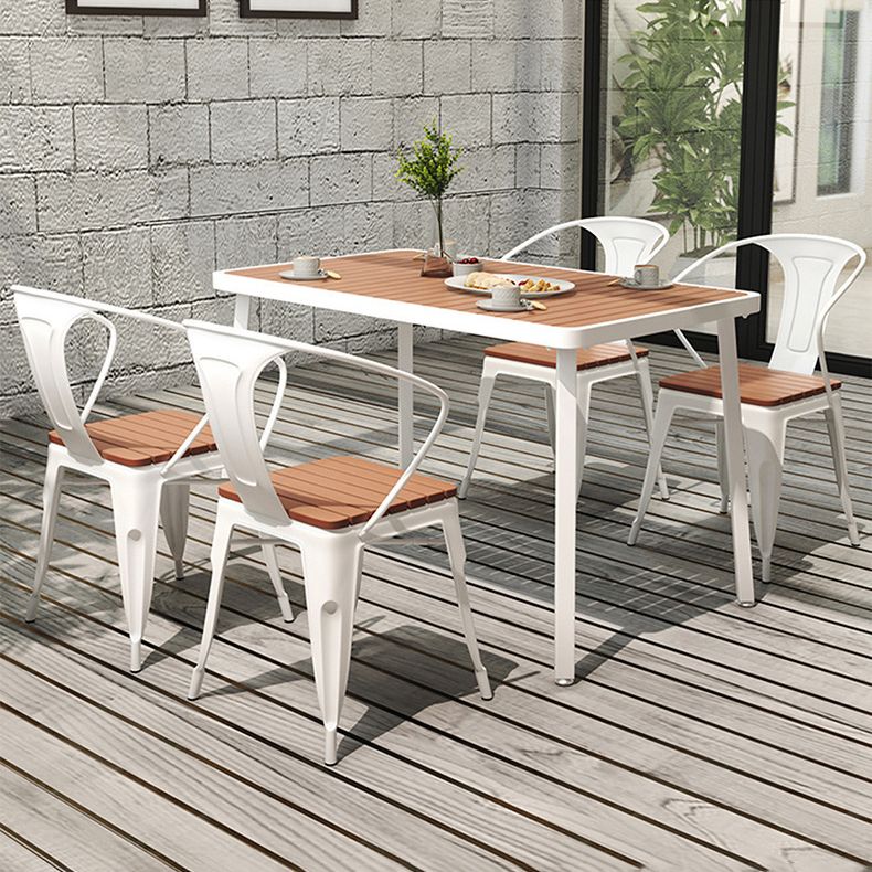 Industrial Style Dining Room Table 4 Metal Base Table for Home Kitchen Dinner Clearhalo ' dining_table' 'Dining Tables & Seating' 'Dining Tables' 'furn' 'furn_dining_table' 'Furniture' 'furniture_dining_table' 'Kitchen & Dining Furniture' 'kitchen&dining_furn' 'kitchen' 'kitchen_dining_table' 1200x1200_852908dc-be67-4b10-894c-d9af4d0949c7